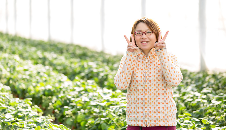 長瀞福島農園、福島貴美恵です。